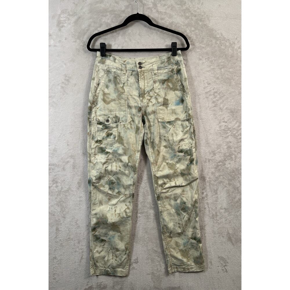 By Anthropologie Camo Patch Pocket Cargo Pants Size 28 Military Style Utility